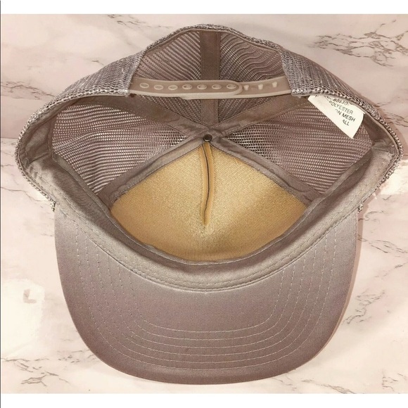 VTG Trucker Hat Vintage Garrett SPI Cap Gray Snapback R.C.C Tag Scrambled Eggs - Picture 6 of 6